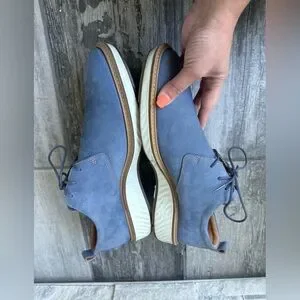ECCO St.1 Hybrid Men’s Blue  Nubuck Plain Toe Oxford Casual Sneakers US 13-13.5 Ecco | Shoes | Ecco St Hybrid Mens Blue Nubuck Plain Toe  main image 3